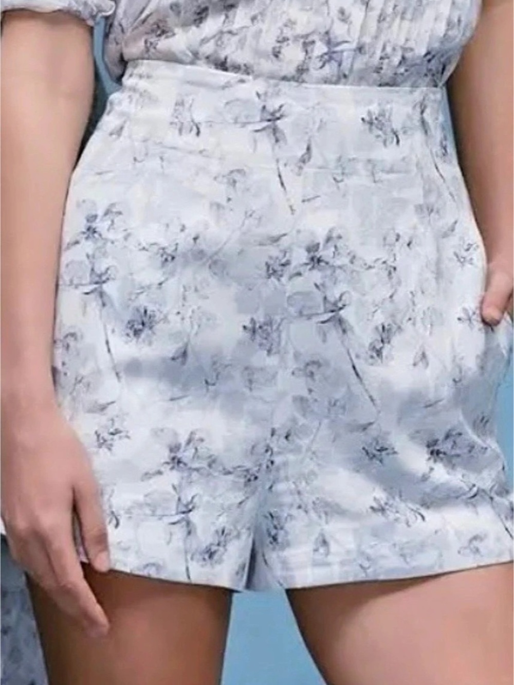 Hill House Lisette Floral High-Waist Shorts